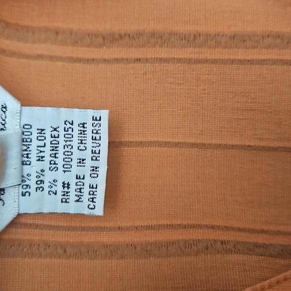 Citron Bamboo 3/4 Sleeve Top Size 0X - Picture 4 of 7